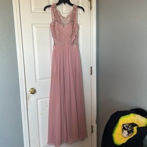 Rose prom dress. Worn once. City studio size 3. Excellent condition